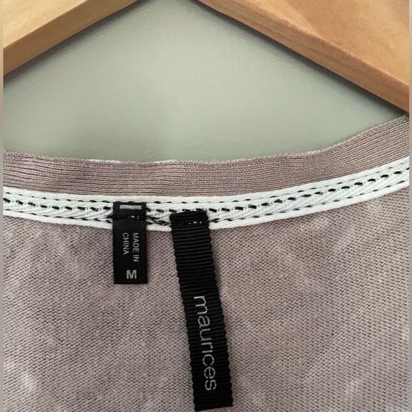Maurices // Light Purple Patterned Cardigan - Picture 2 of 5